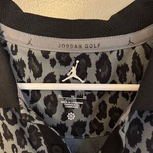 Jordan Golf Polo with Leopard Pattern